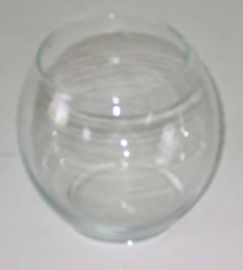 ROUND CLEAR GLASS VASE