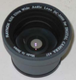 RAYNOX-MODEL DC-5000 wide- angle conversion lens: KODAK DC-40 Di