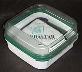 TUPPERWARE CONTAINER (with Gilbralter surface cleaning products)