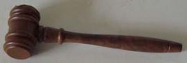 SMALL WOODEN GAVEL DECORATION