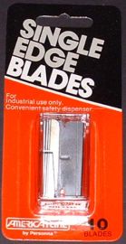 AMERICAN LINE SINGLE EDGE BLADE BLISTER CARDED BLADES