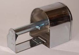CHROME TOILET PAPER COVERED FIXTURE