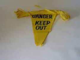 YELLOW FLAG DANGER - KEEP OUT