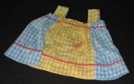 HAND-MADE COTTON GINGHAM JUMPER SMALL CHILD/LARGE DOLL