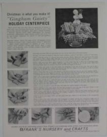 GINGHAM GAIETY HOLIDAY CENTERPIECE - PROJECT SHEET