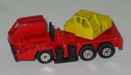 SMALL RED AND YELLOW DIE CAST METAL TRUCK