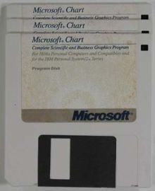 MICROSOFT CHART - 3 DISK SET