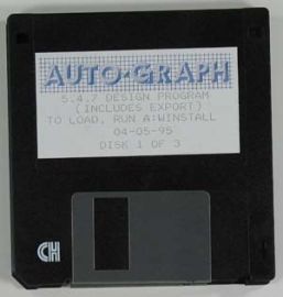AUTO-GRAPH 5. 4. 7.DESIGN PROGRAM - 3 DISK SET