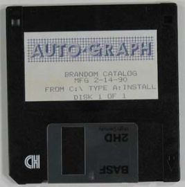 AUTO-GRAPH BRANDOM CATALOG - 1 DISK