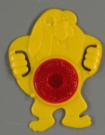 TOY YELLOW DOG REFLECTOR