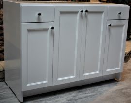 Craftsman Classic 42” Bathroom Vanity with 2 Drawers in Designer White