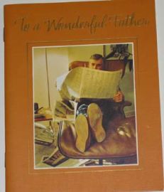 TO A WONDERFUL FATHER - CARD/BOOK