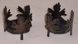 MAPLE LEAF CANDLE HOLDERS