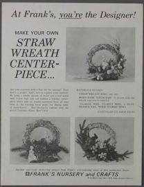MAKE YOUR OWN STRAW WREATH CENTER-PIECE - INSTRUCTION SHEET