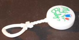 WHITE 6 BABY RATTLE
