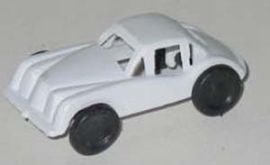 TINY WHITE PLASTIC CAR