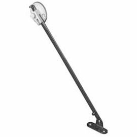 Flap Stay with Catch - 225mm Nickel-Plated/White