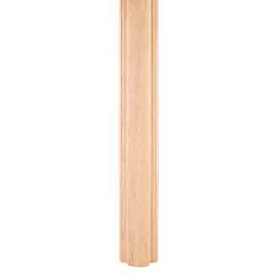 1-1/2 Column Moulding Half Round Smooth Pattern  Species: Alder 
